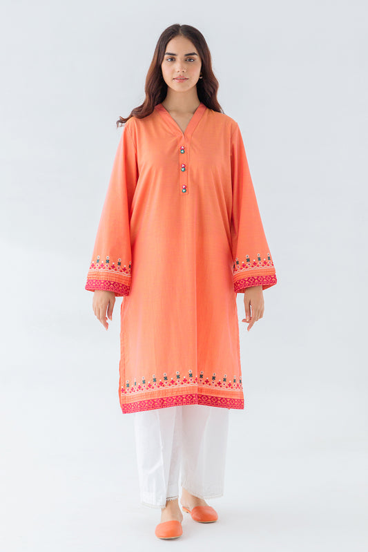 EMBROIDERED CHAMBRAY SHIRT (PRET)