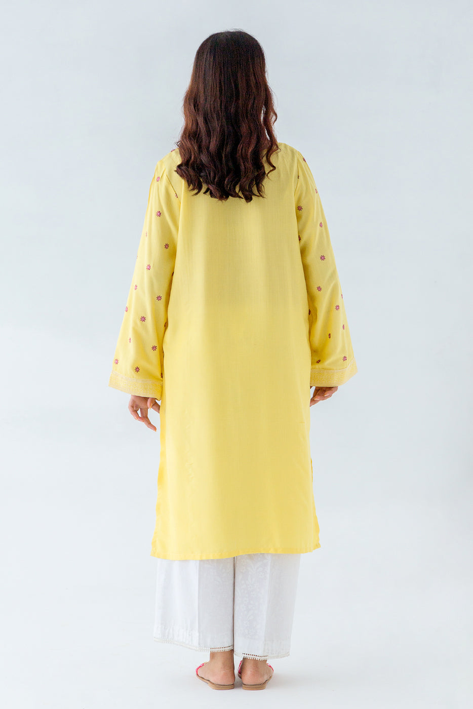 EMBROIDERED VISCOSE SHIRT (PRET)