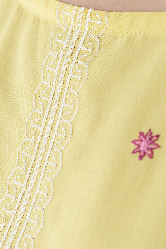 EMBROIDERED VISCOSE SHIRT (PRET)