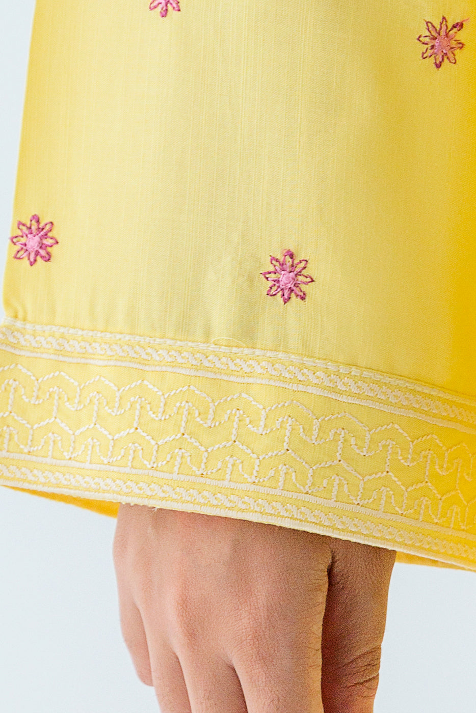 EMBROIDERED VISCOSE SHIRT (PRET)