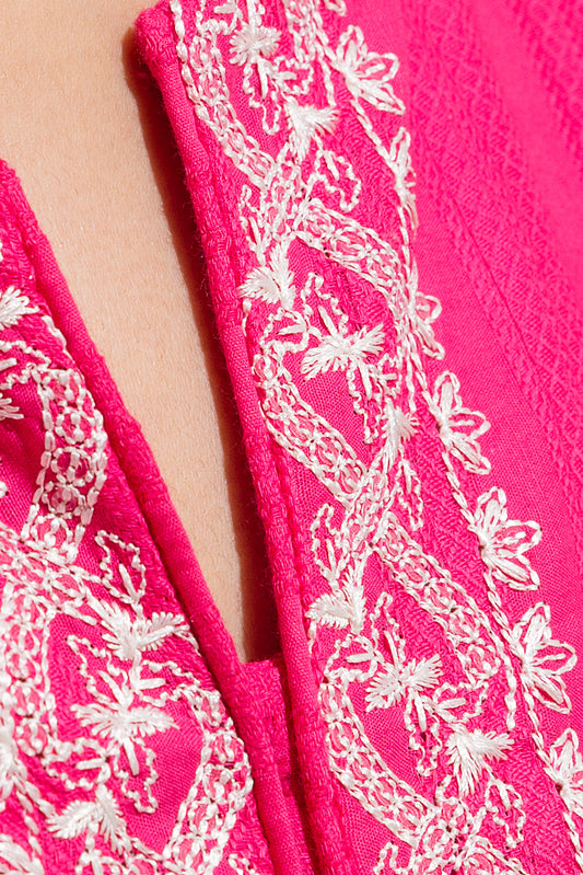 EMBROIDERED JACQUARD SHIRT (PRET)