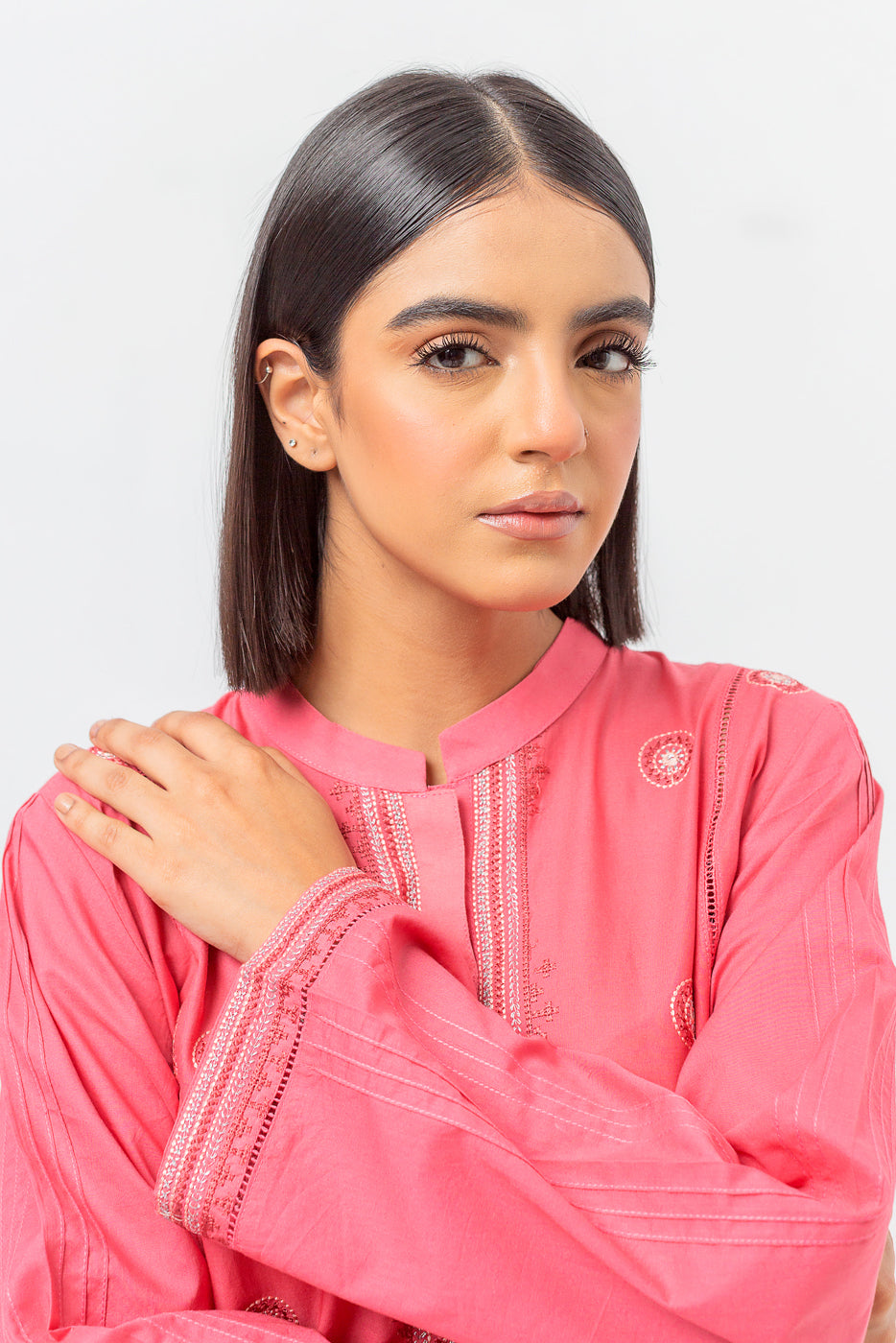 EMBROIDERED LAWN SHIRT (PRET)