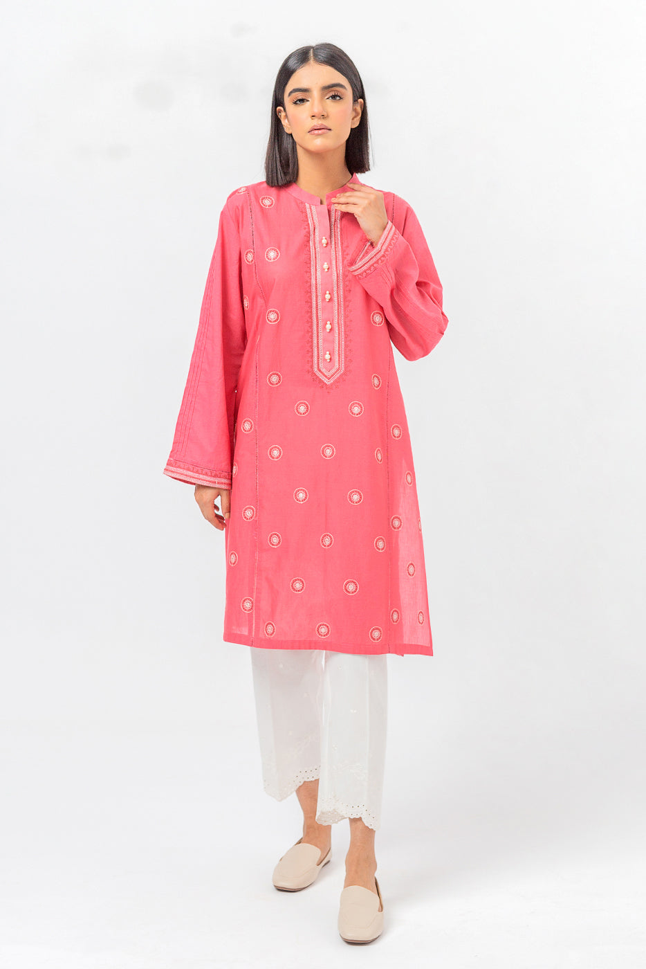 EMBROIDERED LAWN SHIRT (PRET)