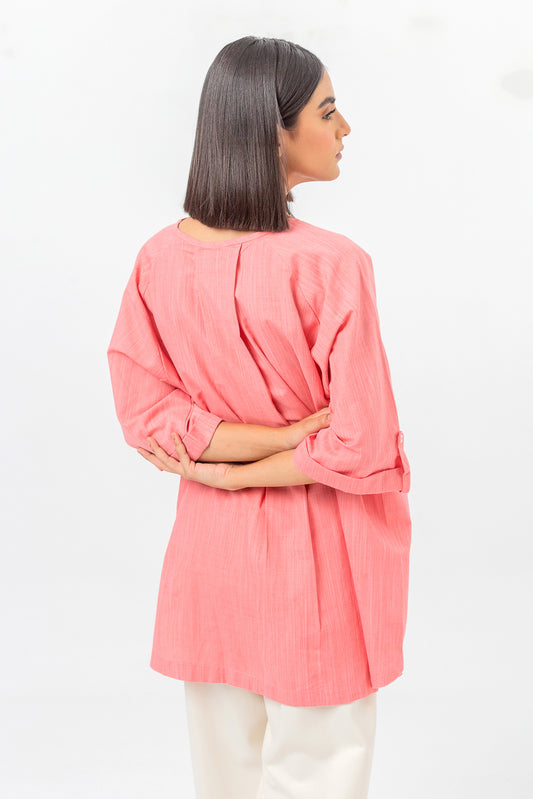 BRICK PINK HI-LOW TOP