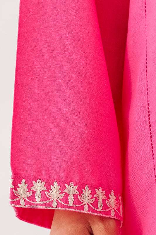 EMBROIDERED CHAMBRAY SHIRT (PRET)