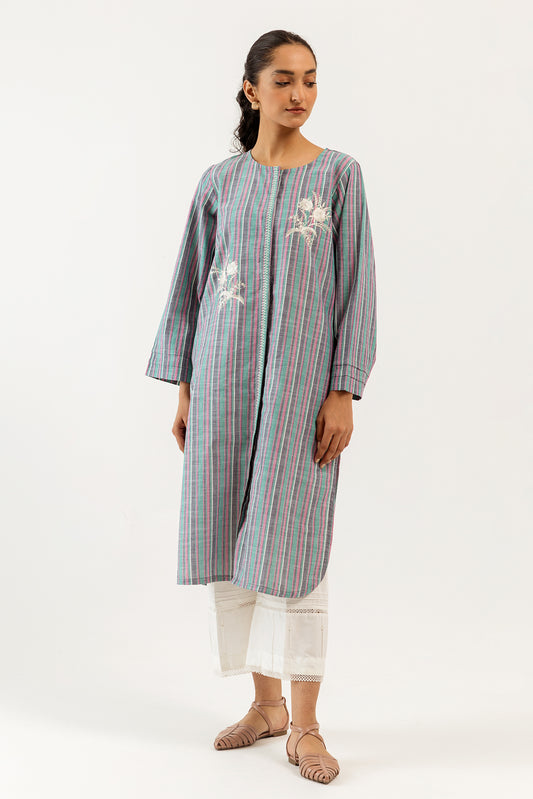EMBROIDERED YARN DYED SHIRT (PRET)