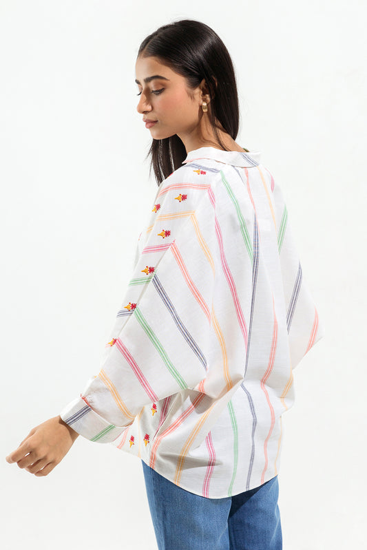 EMBROIDERED YARN DYED SHIRT (PRET)