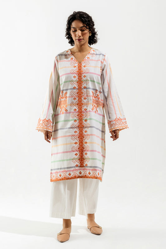 EMBROIDERED YARN DYED SHIRT (PRET)