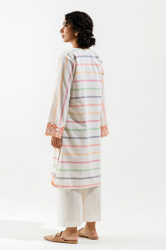 EMBROIDERED YARN DYED SHIRT (PRET)