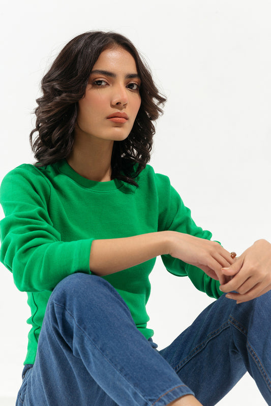 GREEN SLIM FIT TOP