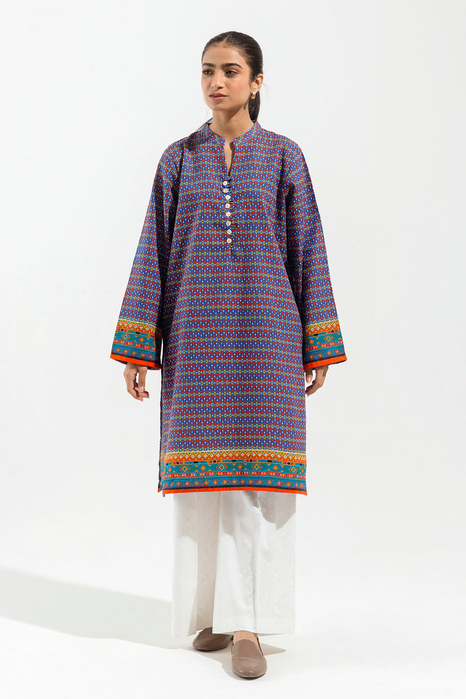 PRINTED KHADDAR SHIRT (PRET)