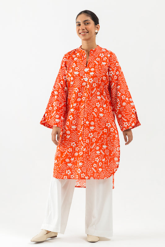 PRINTED KHADDAR SHIRT (PRET)