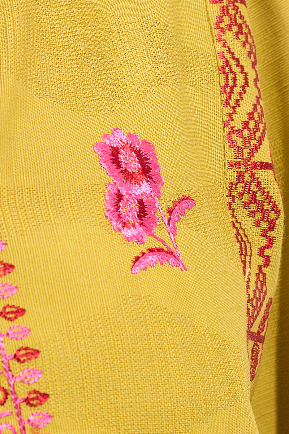 EMBROIDERED KHADDAR JACQUARD SHIRT (PRET)