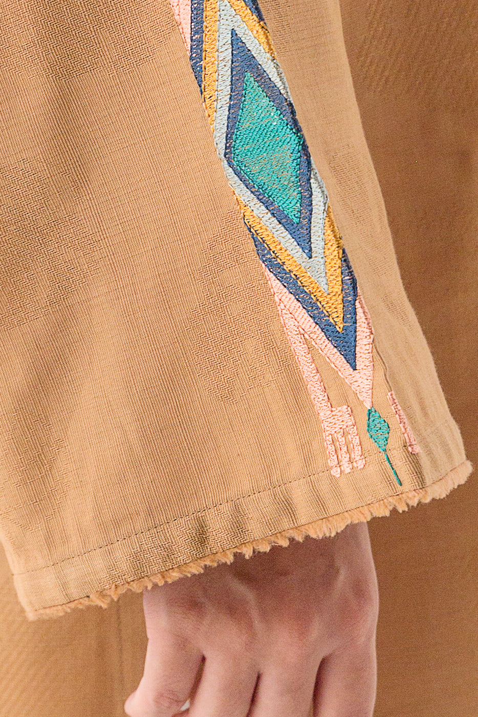 EMBROIDERED KHADDAR JACQUARD SHIRT (PRET)