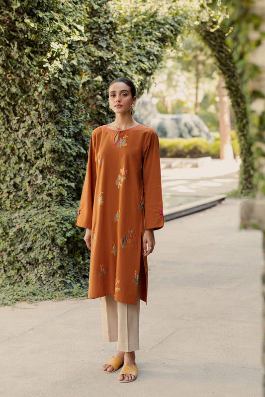 EMBROIDERED MULTI NEPS SHIRT(PRET)