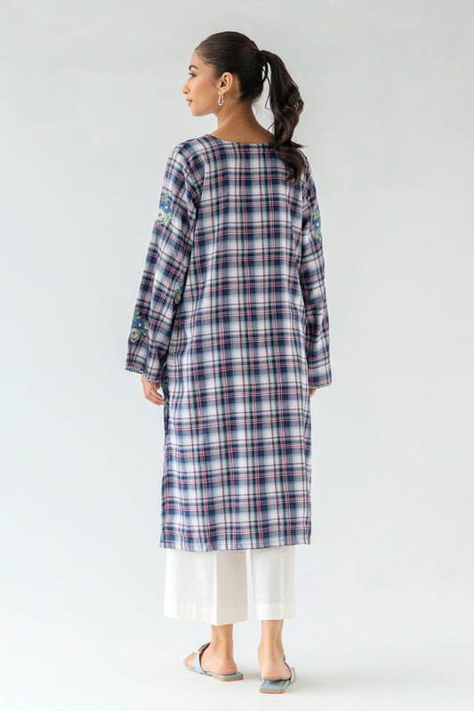 EMBROIDERED YARN DYED SHIRT (PRET)