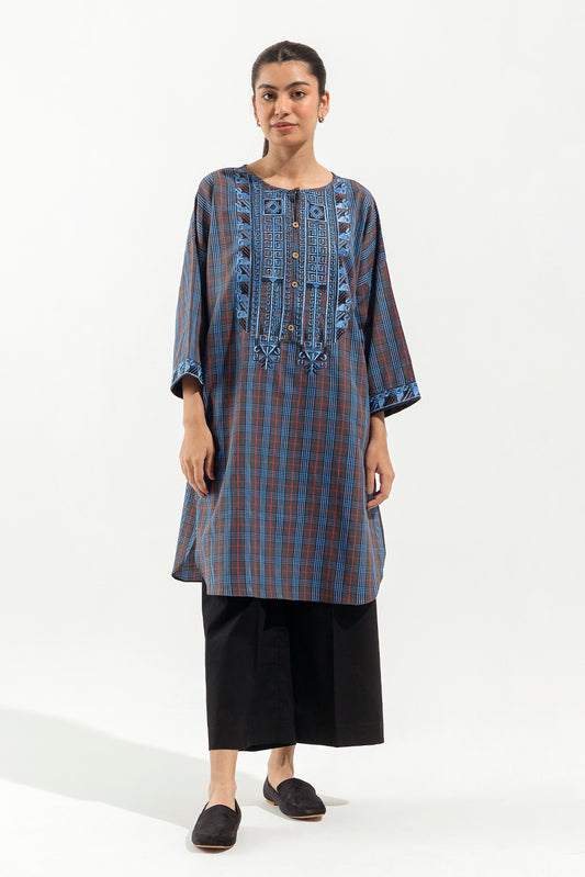 EMBROIDERED YARN DYED SHIRT (PRET)