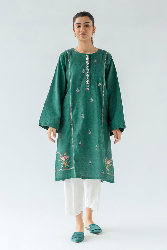 EMBROIDERED YARN DYED SHIRT (PRET)