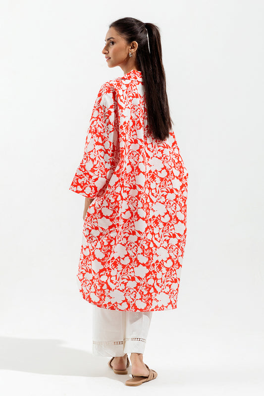PRINTED JACQ KHADDAR SHIRT (PRET)