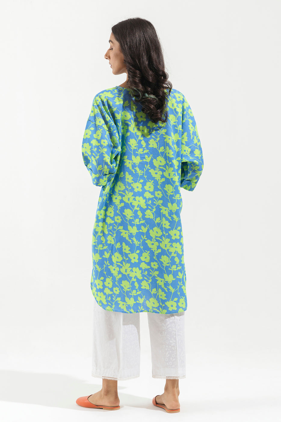 PRINTED KHADDAR JACQUARD SHIRT (PRET)