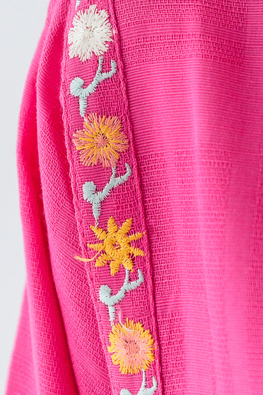 EMBROIDERED KHADDAR JACQUARD SHIRT (PRET)