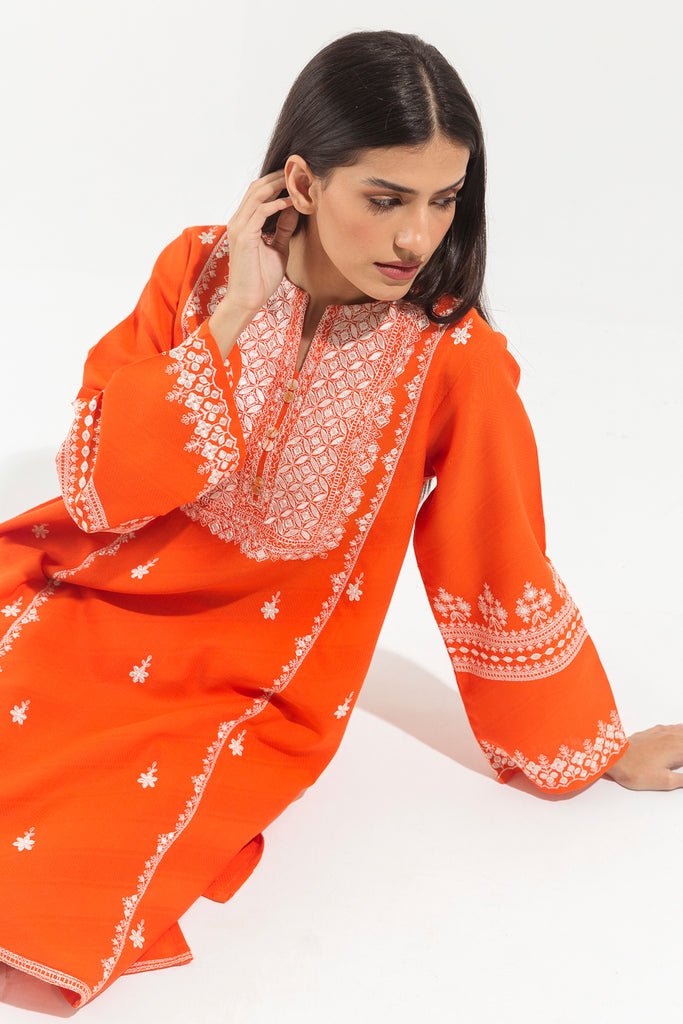 online Embroidered Shirt for ladies embroidered khaddar shirts