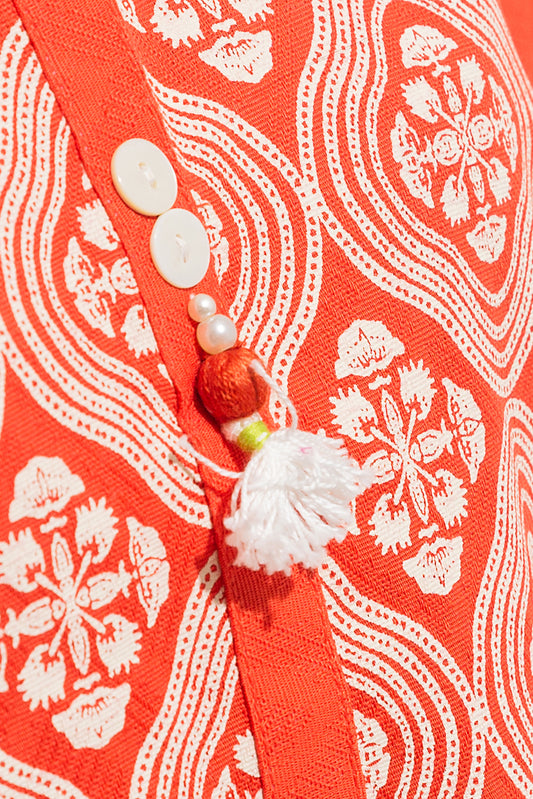 EMBROIDERED KHADDAR JACQUARD SHIRT (PRET)