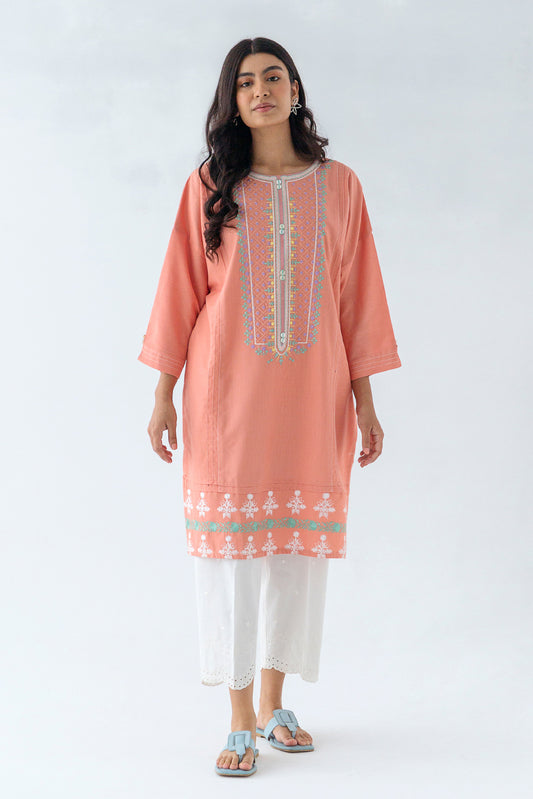 EMBROIDERED MIX SHIRT (PRET)