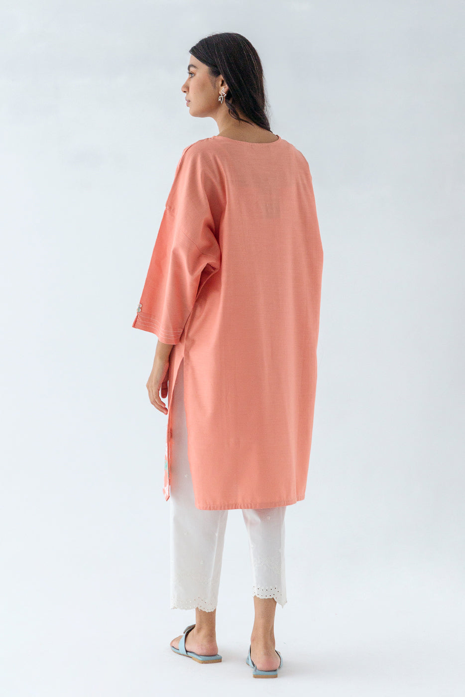 EMBROIDERED MIX SHIRT (PRET)