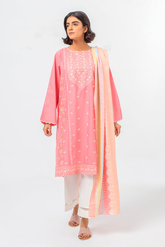 2 PIECE EMBROIDERED KHADDAR SUIT (PRET)