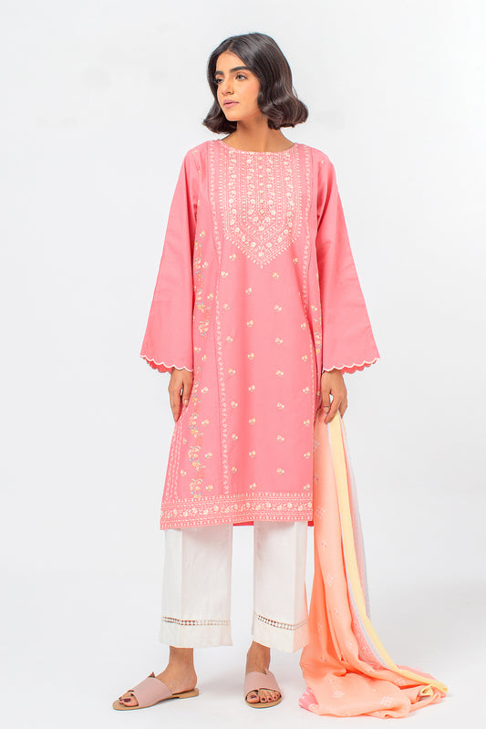 2 PIECE EMBROIDERED KHADDAR SUIT (PRET)