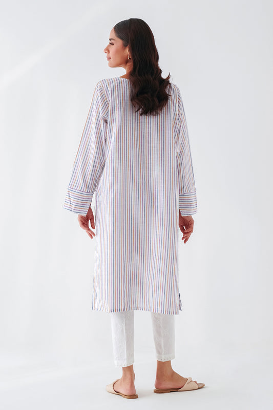 EMBROIDERED CHAMBRAY SHIRT (PRET)