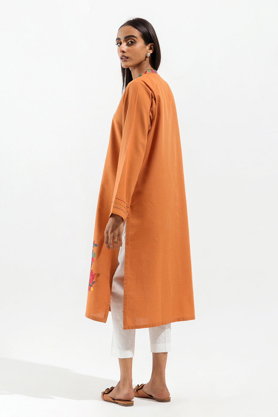 EMBROIDERED YARN DYED SHIRT (PRET)