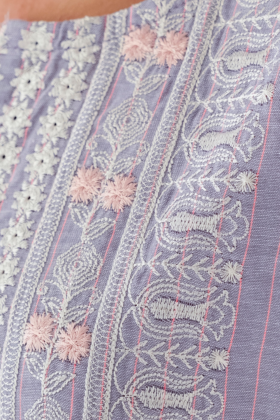 EMBROIDERED YARN DYED SHIRT (PRET)