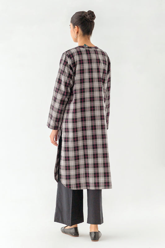 EMBROIDERED KHADDAR SHIRT (PRET)