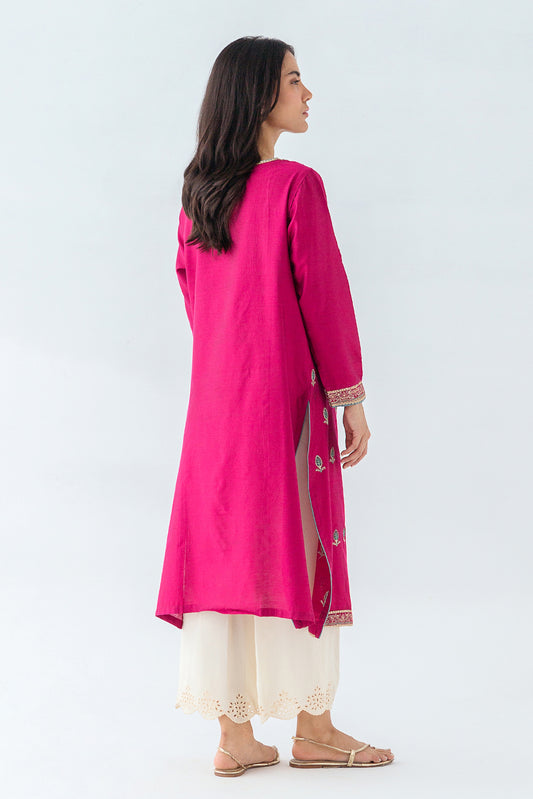 EMBROIDERED TWO TONE SHIRT (LUXURY PRET)