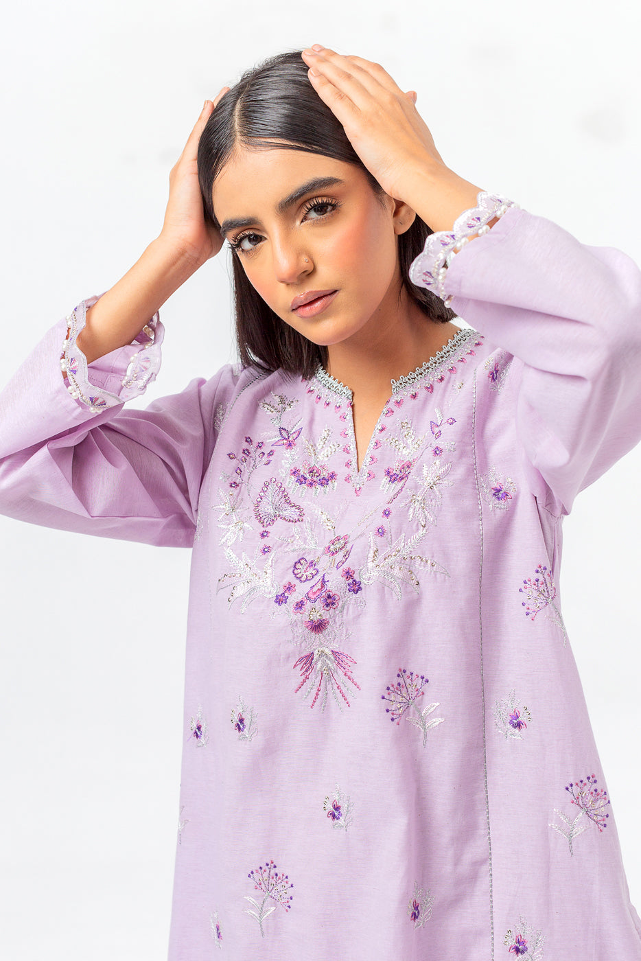EMBROIDERED KARANDI SHIRT (LUXURY PRET)