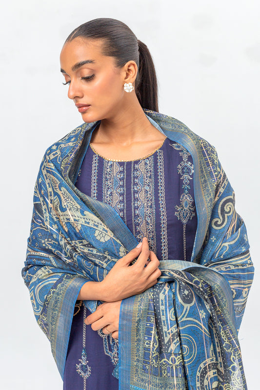 EMBROIDERED CHIFFON SHIRT (LUXURY PRET)