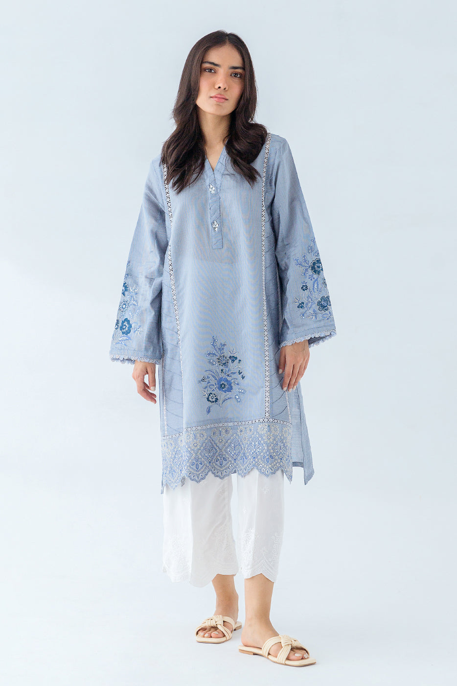 BASIC TWO TONE SHIRT (LUXURY PRET)