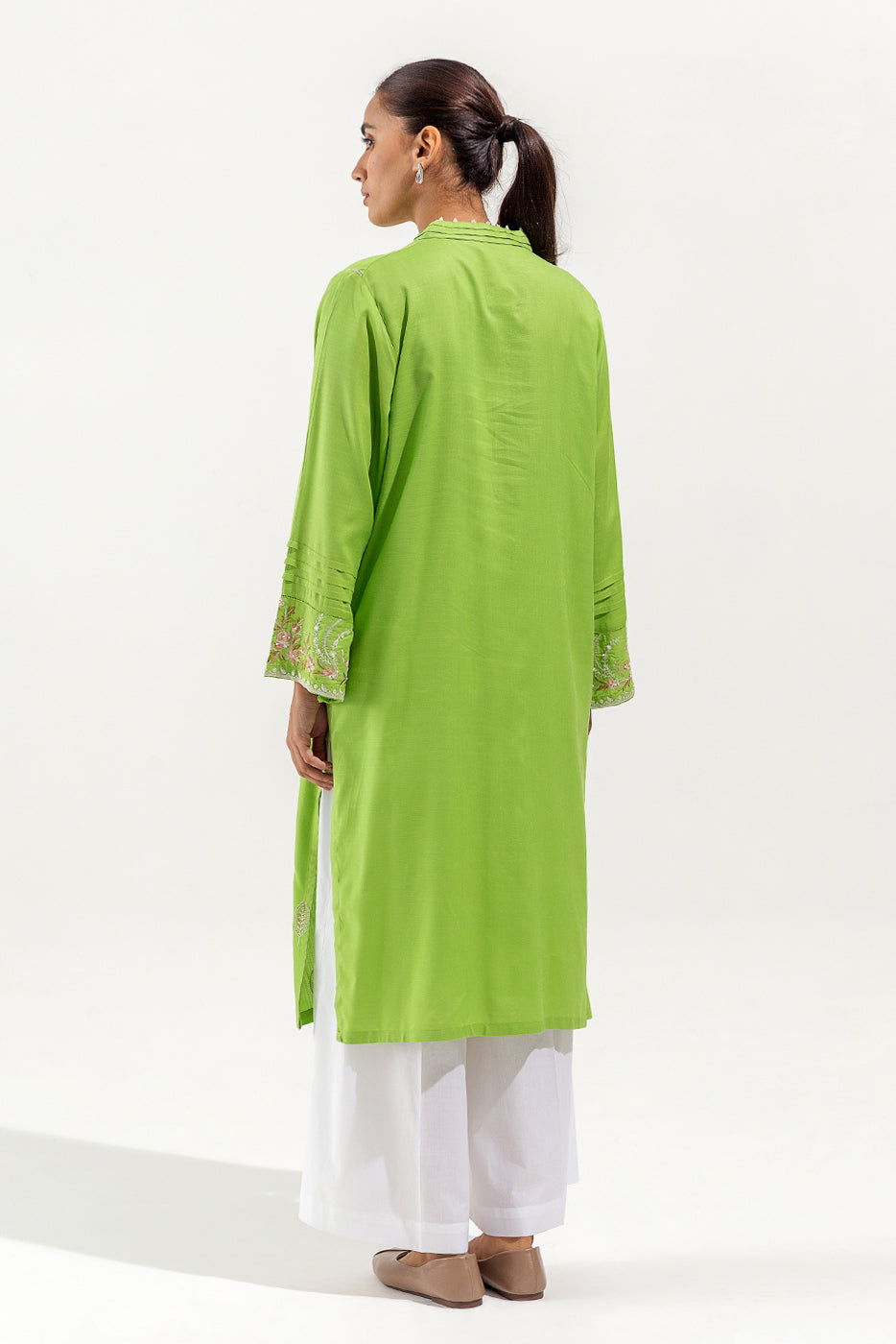 EMBROIDERED COTTON SHIRT (PRET)