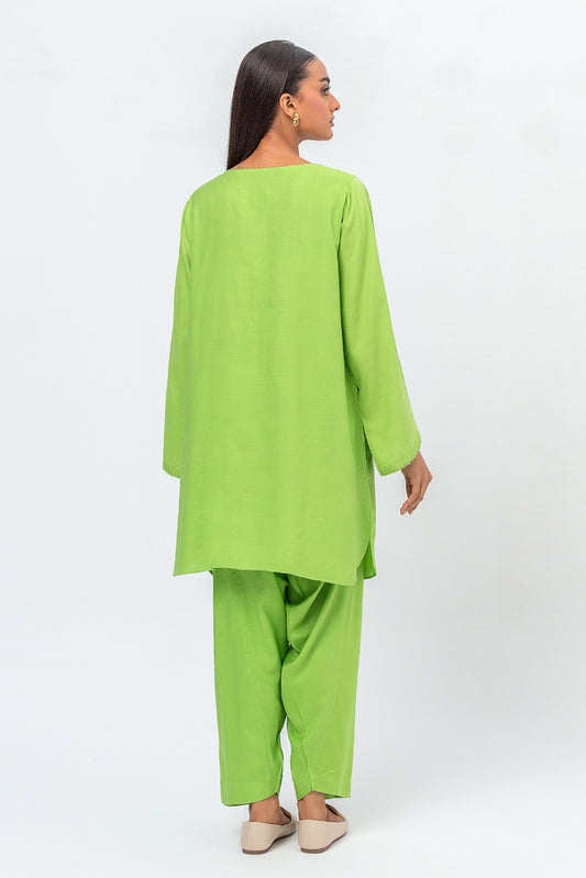 2 PIECE EMBROIDERED GREIGE LAWN SUIT (PRET)