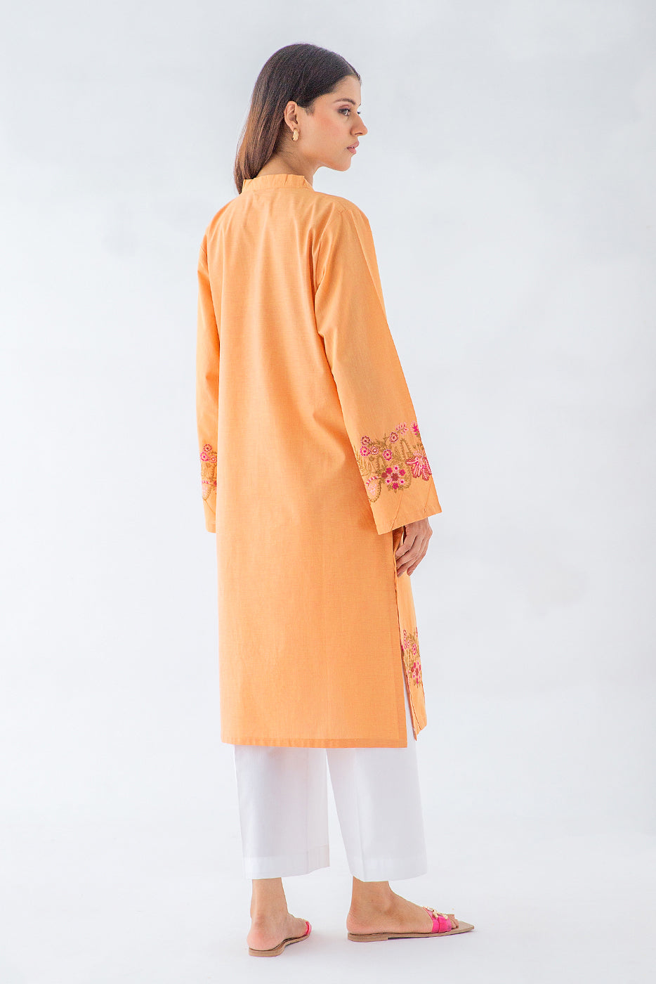 EMBROIDERED YARN DYED SHIRT (PRET)