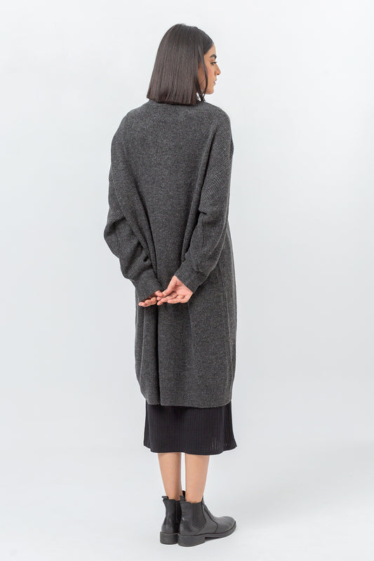 GRAY MELANGE SHRUG