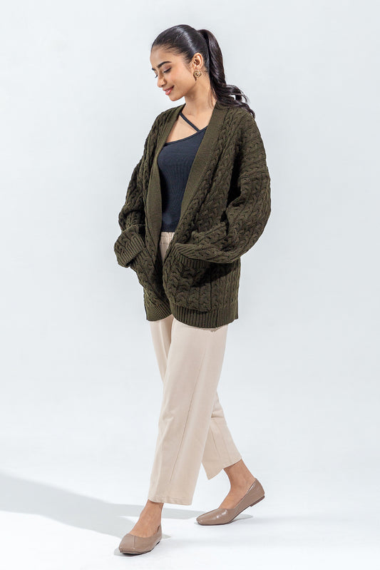 CABLE KNIT SHRUG