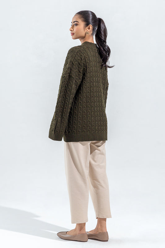 CABLE KNIT SHRUG