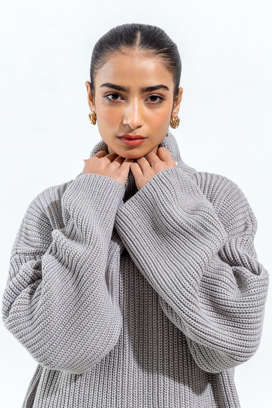 Boxy Knitted Pullover - BEECHTREE