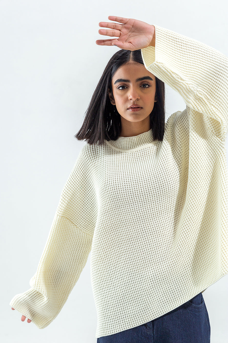 BOXY KNITTED PULLOVER
