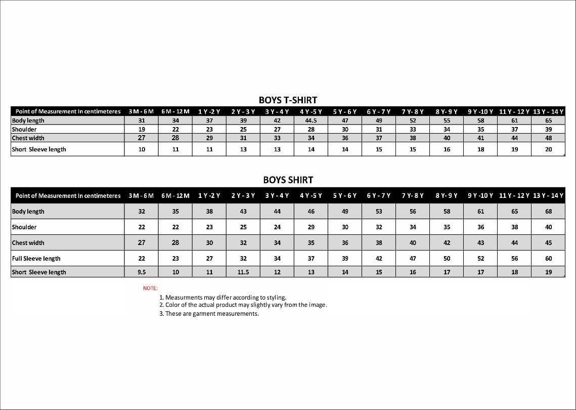 sizechart