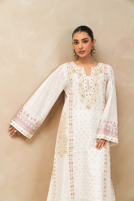 2 PIECE EMBROIDERED FANCY BADLA SUIT (LUXURY-PRET)