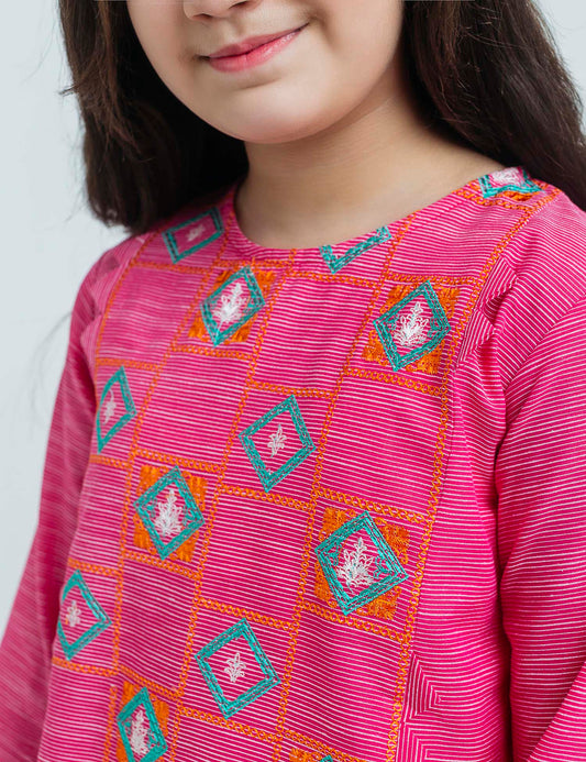 Linning Emb Kurta (6295504486552)